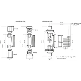 Vortex Pumpe BWO 155 R MA mit Funkschalter