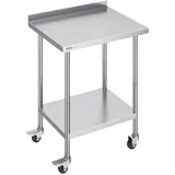 Vevor Arbeitstisch 610 x 762 x 1005,6 mm Edelstahl silber