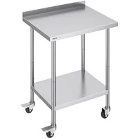 Vevor Arbeitstisch 610 x 762 x 1005,6 mm Edelstahl silber