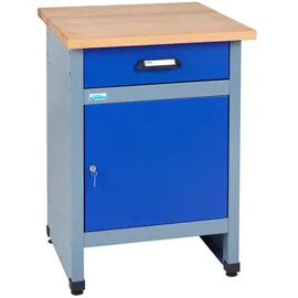 KÜPPER Werkbank Stahl 12390 1 Schublade 1 Tür 300 kg Traglast blau