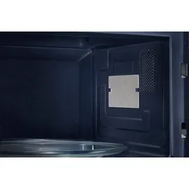 Samsung MS2AK3515AS/EG Mikrowelle, 800 W, 23 l Garraum, 48,9 cm Breite, Kratzfester Keramik-Emaille-Inneraum, QuickDefrost Auftauprogramme, Silber
