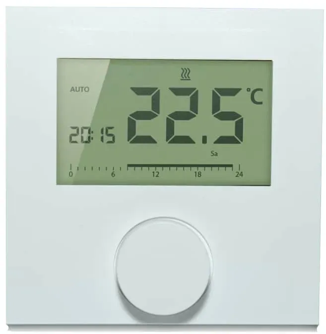 Zewotherm Uhrenthermostat LCD 230 V Aufputz / Heizen/Kühlen