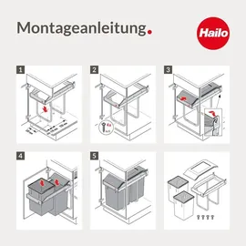 HAILO Tandem 30l dunkelgrau