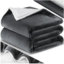 Kesser KESSER® Kuscheldecke Flauschige Sherpa Extra Weich & Warm Wohndecke Flanell Fleecedecke, Falten beständig/Anti-verfärben als Couchdecke Sofadecke oder Bettüberwurf,