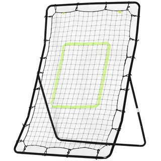 Homcom Rückprallwand, Schwarz, Metall, 80x90 cm, Freizeit & Co, Sport & Fitness