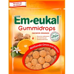 Em-Eukal Gummidropf Ingwer Orange 90 g