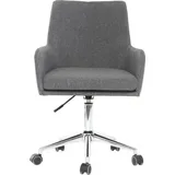 miliboo Design-Bürosessel Stoff Anthrazitgrau