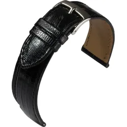 Eulit Eidechsenleder Teju-Eidechse 14mm" E57589214102" - schwarz