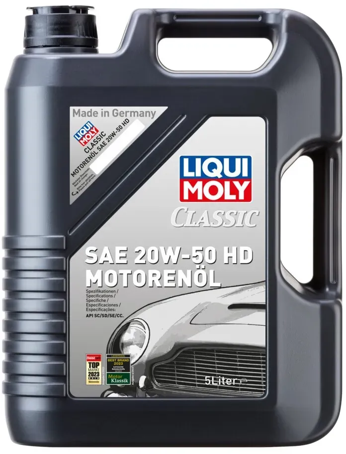 Motoröl LIQUI MOLY 1129 Classic Motorenöl SAE 20W-50 HD Öl Mineralisch 5 Liter