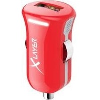 Xlayer 214103 Ladegerät für Mobilgeräte MP3, Smartphone, Tablet Rot