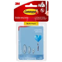 3M CommandTM Strips, Multipack Transparent Inhalt: 16 Teile