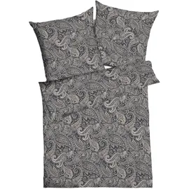 KAEPPEL Glory Floral Grau 135 x 200 cm + 80 x 80 cm