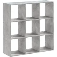 VidaXL Bücherregal 102 x 32 x 102 cm Betongrau
