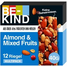 Be-Kind Müsliriegel Almond und Mix Fruits, je 40g