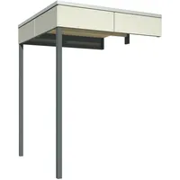 SKANHOLZ Seitliche Überdachung für CrossCube 168 x 169 cm Grau