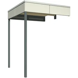 SKANHOLZ Seitliche Überdachung für CrossCube 168 x 169 cm Grau