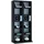 VCM CD-Regal Milano 42 x 20 x 92 cm Schwarz