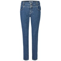 ANGELS Slim-fit-Jeans Skinny Button blau 44