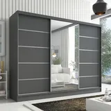 mebloland Schwebetürenschrank AURELIA 1 - grau