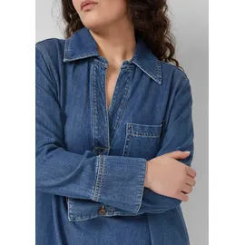 s.Oliver Denim-Kleid Midikleid Blau 46