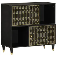 VidaXL Beistellschrank 80x33x75 cm Massivholz Mango