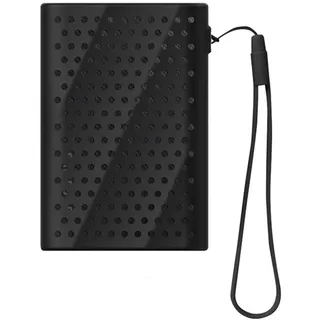 ZLiT Silikon-Schutzhülle für Samsung T9 Solid State Drive, tragbare Silikon-Schutzhülle für Samsung T9 Solid State Drive, Schwarz