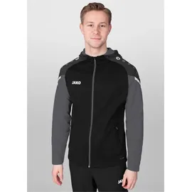 Jako Performance Kapuzenjacke Herren schwarz/anthra light XXL