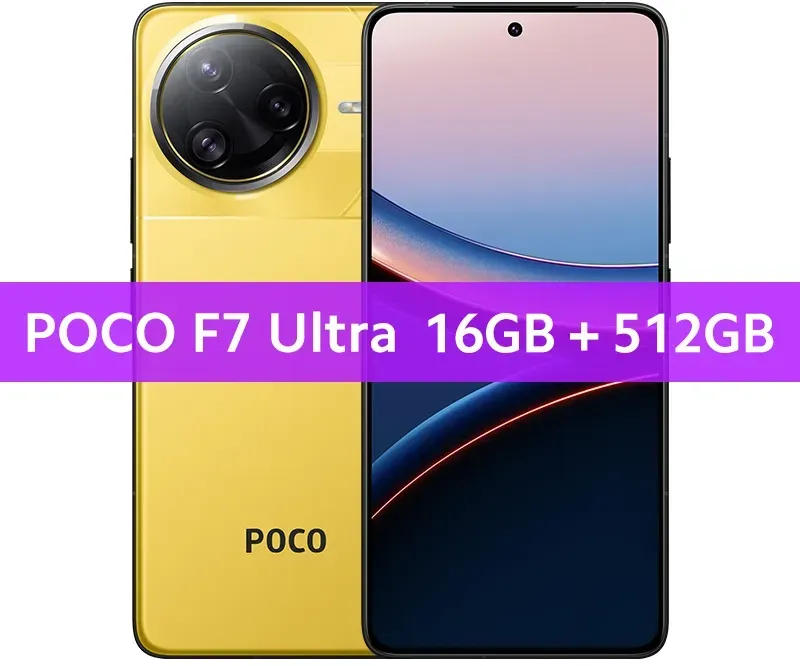 Globale Version POCO F7 Ultra 5G Smartphone NFC 256GB 512GB 2K 120Hz Flow AMOLED Display Flaggschiff Snapdragon ®   8 Elite NFC 5300 mAh