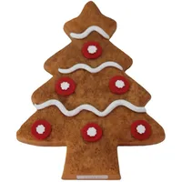 Figurendiscounter Dekofigur Pfefferkuchen-Tanne 15,5 x 12 x 3 cm Dekofigur