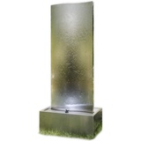 KÖHKO® Wasserwand Libro XL mit LED-Beleuchtung Höhe ca. 182 cm Springbrunnen mit Edelstahlbecken 23007