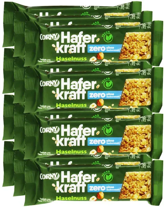 Corny Haferriegel Haselnuss Zero Zucker, 12er Pack