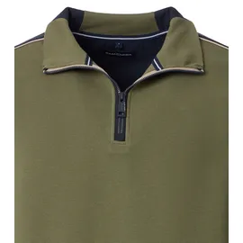 CasaModa "CASAMODA Sweattroyer uni", Herren, Gr. 3XL, grün, 95% Baumwolle, 5% Elasthan, Sweatshirts Sweatshirt