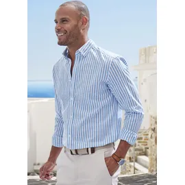 John Devin Langarmhemd Regular Fit Blau L