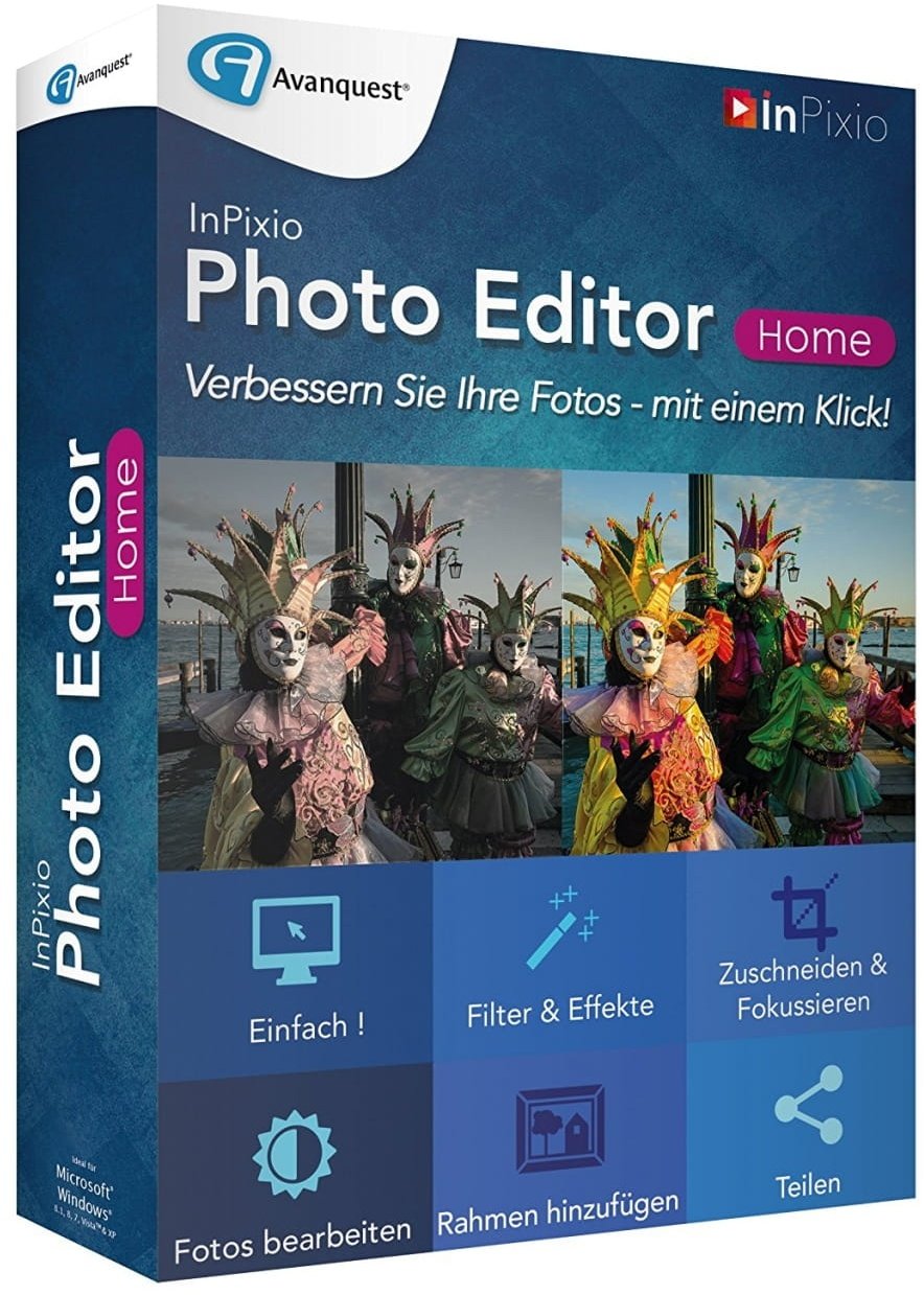 InPixio Photo Editor Home