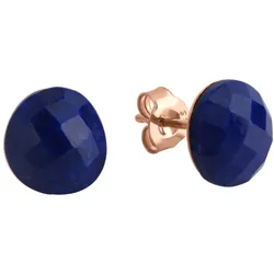 Jamelli Ohrringe Silber 925 rosé-vergoldet mit echtem Lapis