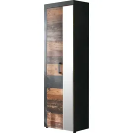 Home Affaire Ilana Garderobenschrank 65 x 34 x 192 cm grau