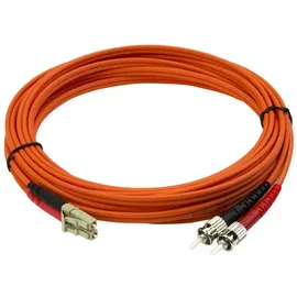 Startech StarTech.com Multimode LC auf ST Glasfaserkabel 5m - LWL / Glasfaser 50/125μ Duplex Patchkabel