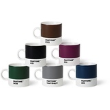 Pantone Porzellan Espressobecher 6er-Set, 6 x 120 ml