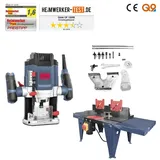 Güde - Oberfräse Of 1200 E Mit Oberfräsentisch Fräsmaschine Set Mit Zubehör Fräse