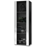 komodee Vitrine Tivoli 55 x 35 x 159 cm Schwarz/Weiß