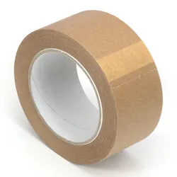 KK Verpackungen 72 Rollen Papier-Klebeband umweltfreundliches Paketband Packband 50mm x 50m 130my braun
