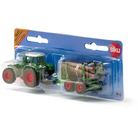 Siku 1645 - Traktor mit Forstanhänger 1:87