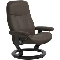 Stressless Relaxsessel "Garda" Sessel Gr. Leder BATICK, B/H/T: 76 cm x 100 cm x 71 cm, braun (brown batick) mit Classic Base, Größe M, Gestell Schwarz