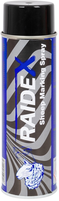 RAIDEX Schafzeichenspray, Markierungsspray, 500ml, blau