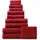 Rhomtuft Princess Handtuch 55 x 100 cm cardinal