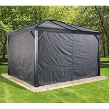 Sojag Seitenwand-Set für Pavillon Ventura 10 x 10 m 2 Stück Dunkelgrau