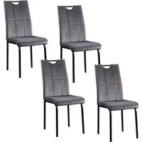 Hti-Living Stuhl Denton Velvet Grau