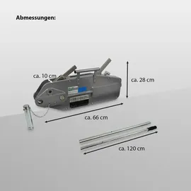 Trutzholm Seilwinde Aluminium 20 m Silberfarben 3200 kg