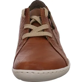 Rieker Damen Halbschuhe Sneaker Schnürschuhe 58821, Größe:39 EU, / Braun - 39