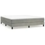 vidaXL Boxspringbett 180 x 200 cm hellgrau